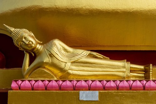 buddha  reclining buddha  god