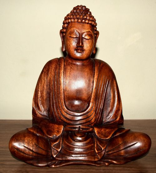 buddha wooden buddhism