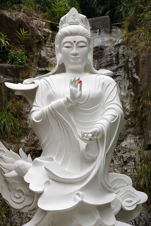 buddha  statue  white