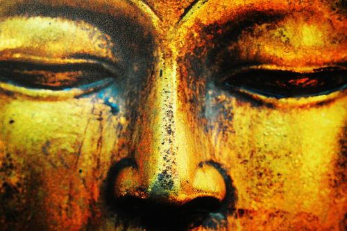 buddha face statue