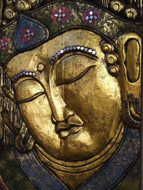 buddha golden peaceful