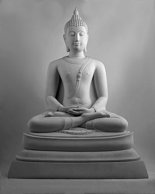 buddha image buddha statue black and white