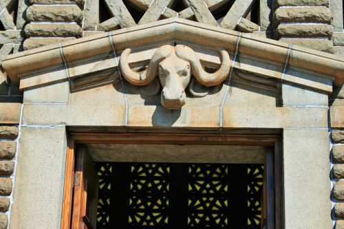 Buffalo Head Above Entrance