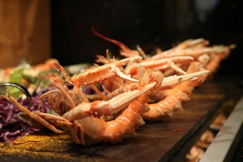 buffet fish shrimp