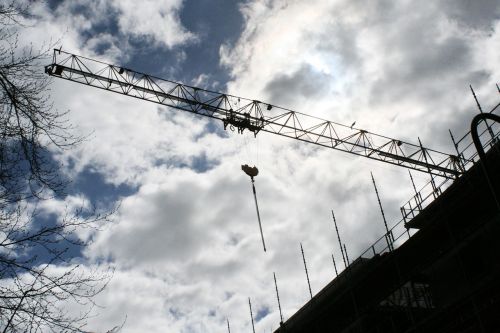 building construction crane tap