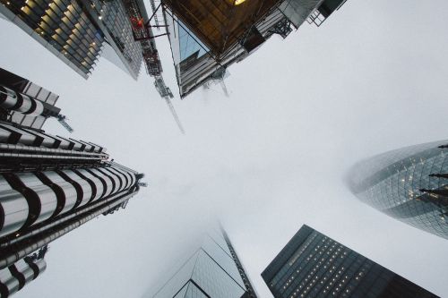 building fog skyscraper