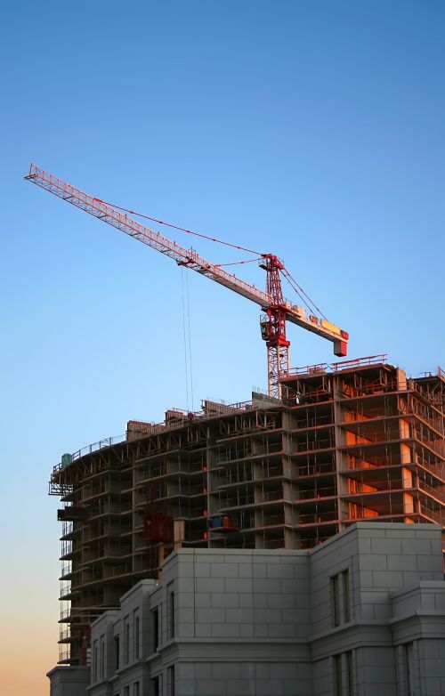 building construction crane