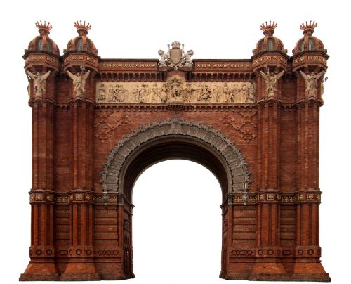 building arc de triomphe barcelona