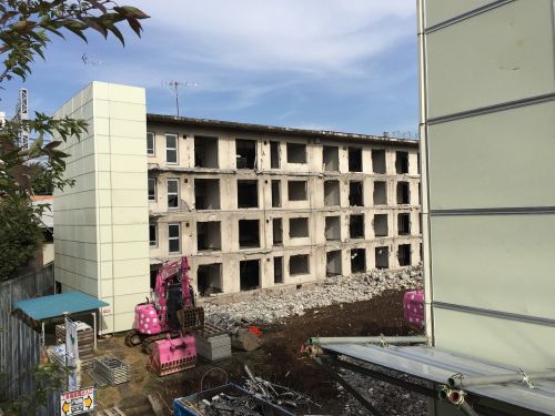 building destruction apartment