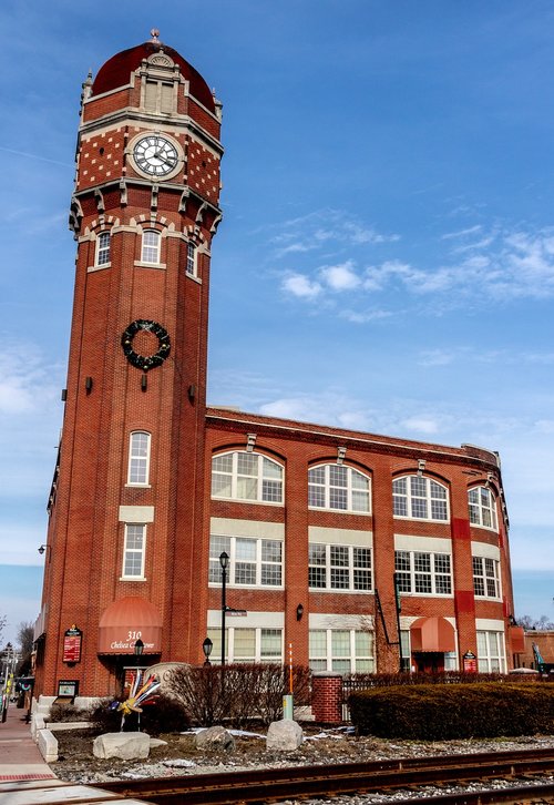 building  clock tower  cl