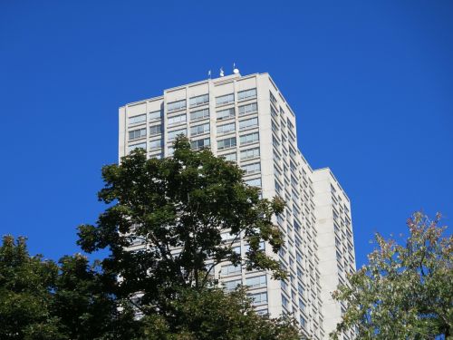 buildings skyline sky