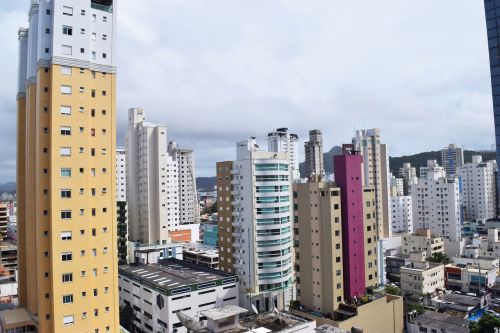 buildings city clouds