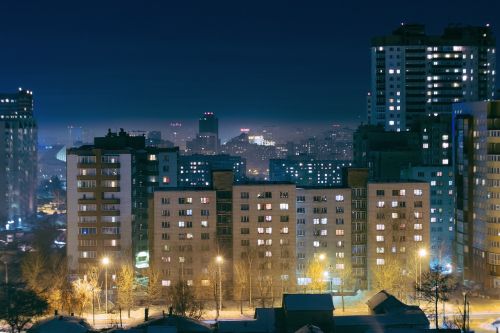 buildings city night