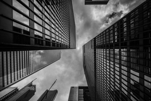 buildings skyscrapers perspective