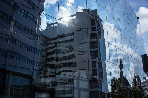 architecture buildings reflection
