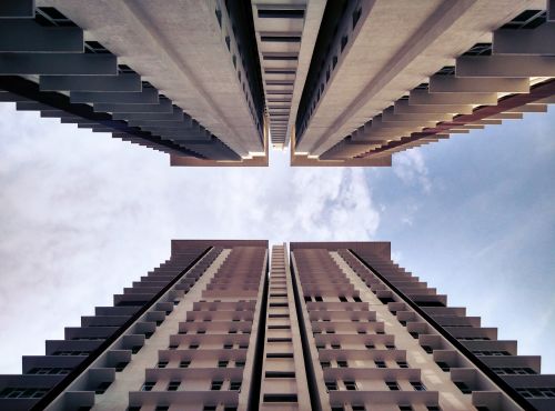 buildings perspective sky
