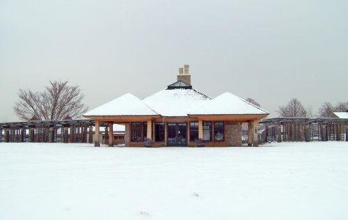 Buildings In Snow