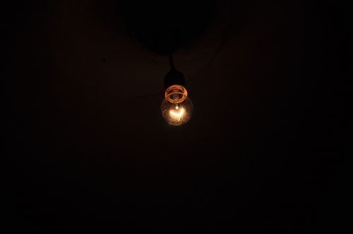 bulb light dark