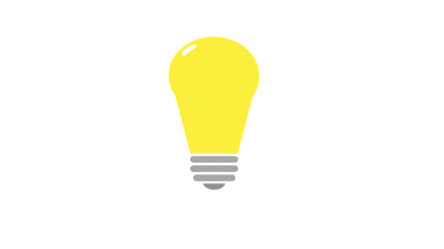 bulb flat design drawing