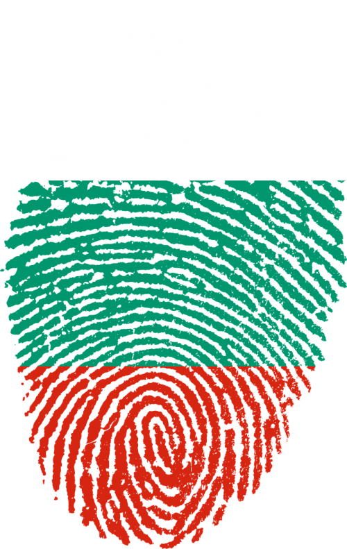 bulgaria flag fingerprint