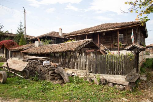 bulgaria village wooden house