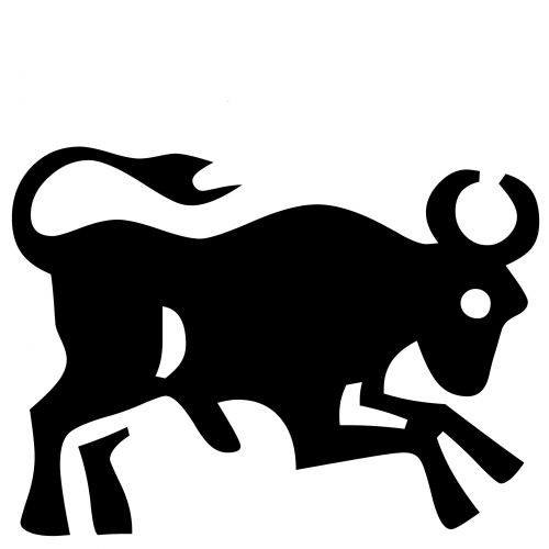 Bull Abstract Silhouette