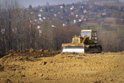 bulldozer excavator construction machine