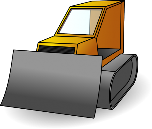 bulldozer vehicle construction site