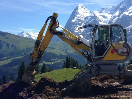 bulldozer alps construction