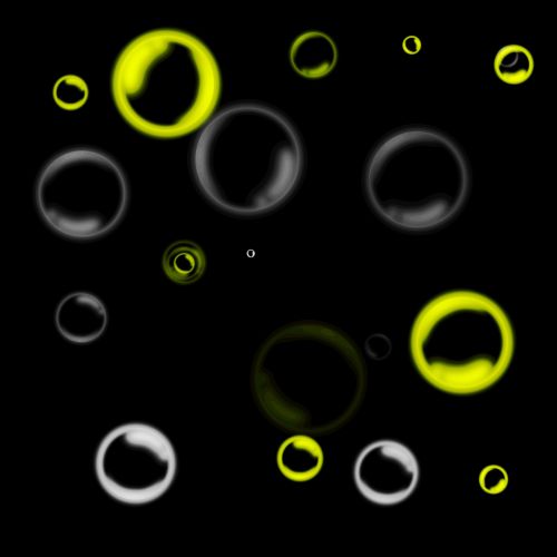 Bubbles On Black Background
