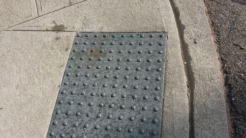 bumpy curb sidewalk