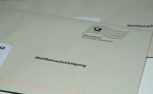 bundestagswahl election notification letter choice