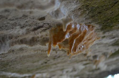 stalactites stone grey