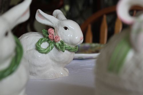 bunny easter porcelain