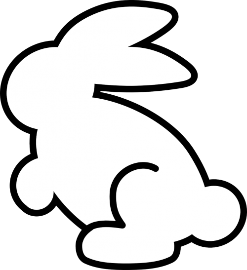 bunny shape cutout cookie