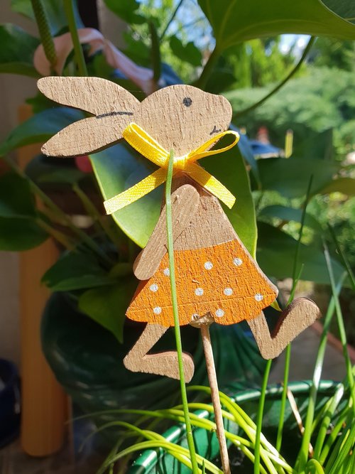 bunny  wooden  decoration