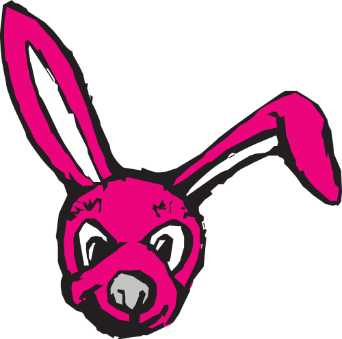 bunny head red