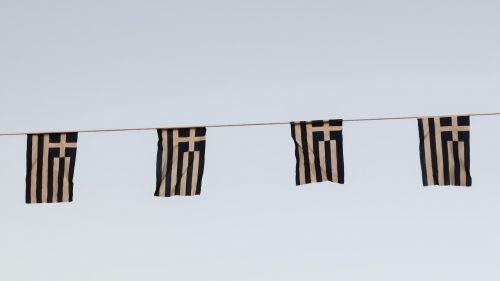 bunting flags greek