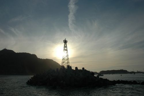 buoy lighthouse sea