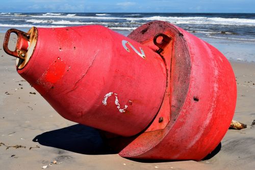 buoy washed up on beach beach