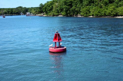 Buoy Near Island