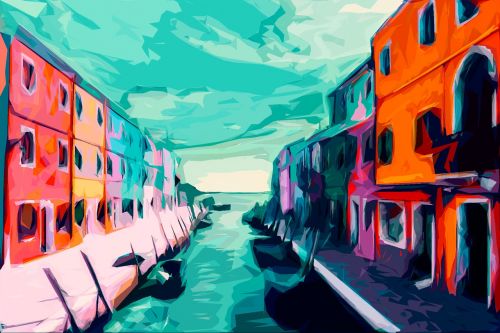 burano venice italy