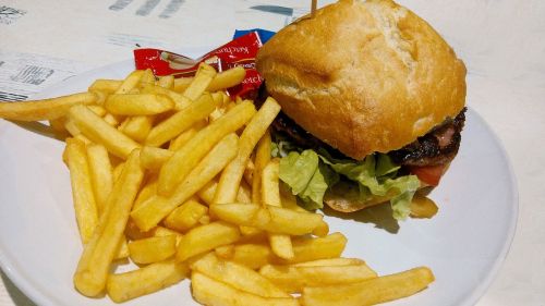 burger food french fries