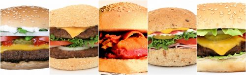 burger hamburger collage