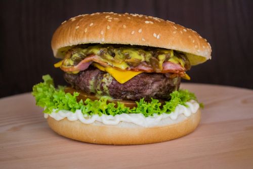 burger hamburger food