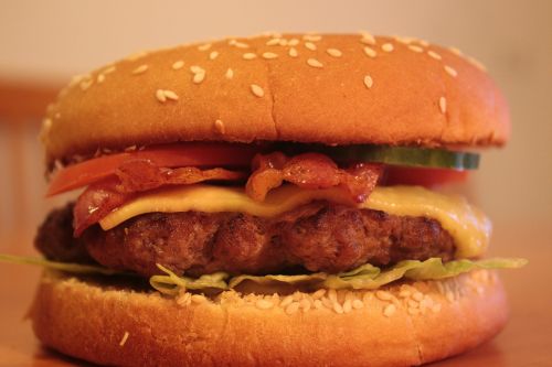 burger cheesburger patty