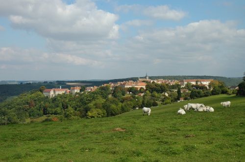 burgundy france village