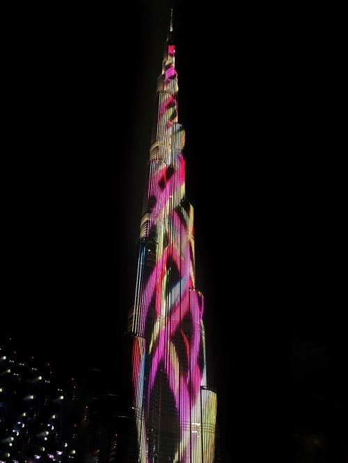 burj khalifa at night dubai