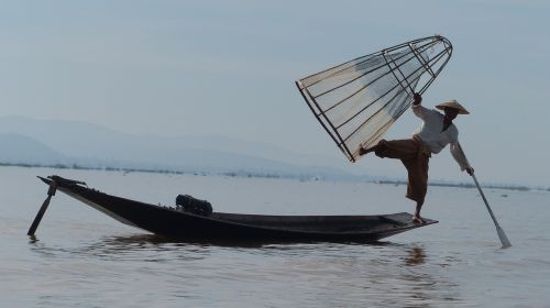 burma lake inle fisherman