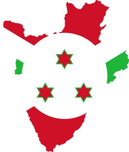 burundi flag map